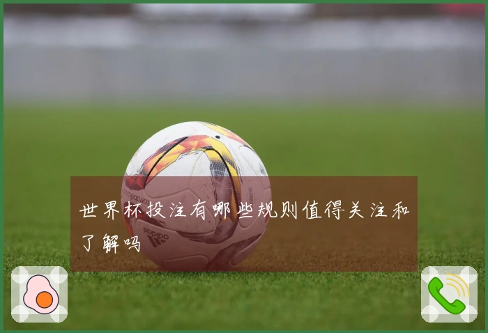 世界杯投注有哪些规则值得关注和了解吗